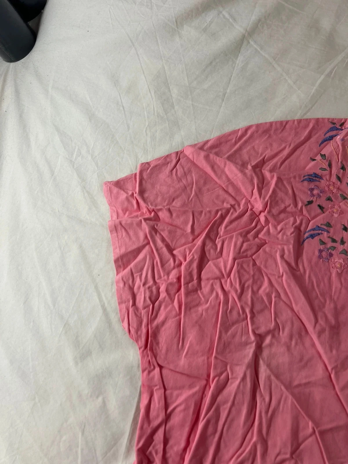Vintage pink short-sleeve blouse, 100% Cotton by sedi – photo 4